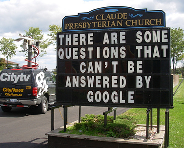 Questions - There are some questions not even Google can answer.