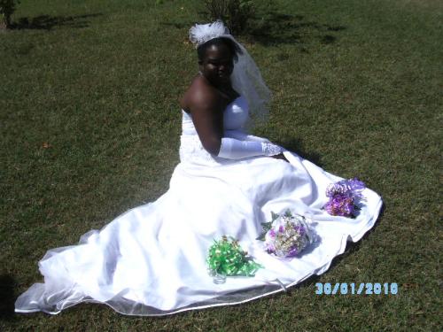 Me in my wedding dress  - This is me getting married January 30,2010