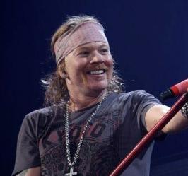 Axl Rose - Lead singer for 'Guns N'Roses'.