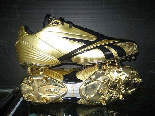 Silver football shoes - Only Chad Ochocinco would were these football shoes!