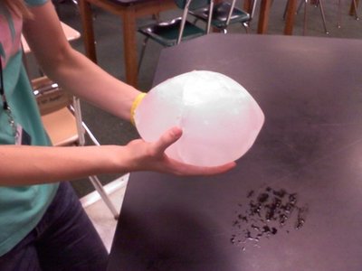 Hailstorm ball - This Hailstorm ball is the biggest I have ever seen! It remeinds me of a woman's boob!