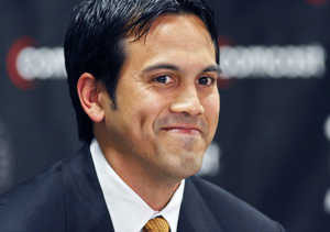 Erik Spoelstra  - Erik is now the NBA&#039;s youngest head coach entered the 2008-2009 season, 69 days younger than current New Jersey Nets coach Lawrence Frink. Despite the age, Riley and the rest of the Heat players respects and believes in him to steer the team to the right direction.
