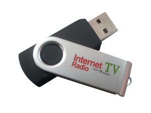 USB Internet Radio & TV Player - The USB Internet Radio & TV Player is a gadget that you can plug into you computer and watch movie and TV program from all over the world through internet. 