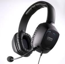 Tactic Sigma 3D headset - closed ear, 50 mm drivers, incredibly comfortable, leather phones, affordable compared to many headsets out there, and also has microphone and headphone 3.5 mm jacks, with the ability to convert to USB.