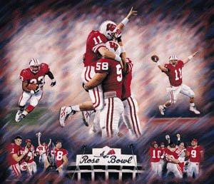 On to the Rose Bowl! - The Wisconsin Badgers won the Big 10 and went to the 2011 Rose Bowl! Unforunlety the Badgers lost to TCU!
