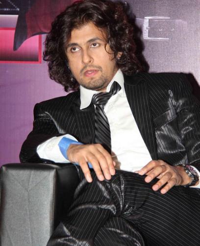 x factor of SONU NIGAM - Sonu Nigam the famous indian singer, in his new look for a indian T.V show X-factor on sony TV.
