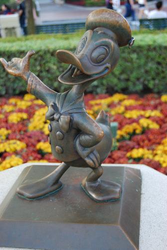 Donald - Just like to take pics of some the things around Disneyland. I love these little staues near Walt and MIckey