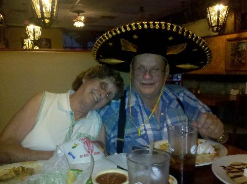 My parents - Dad's 79th birthday dinner