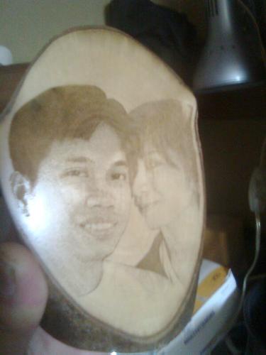 lovers gift - this is a loves gift made of carved wood.