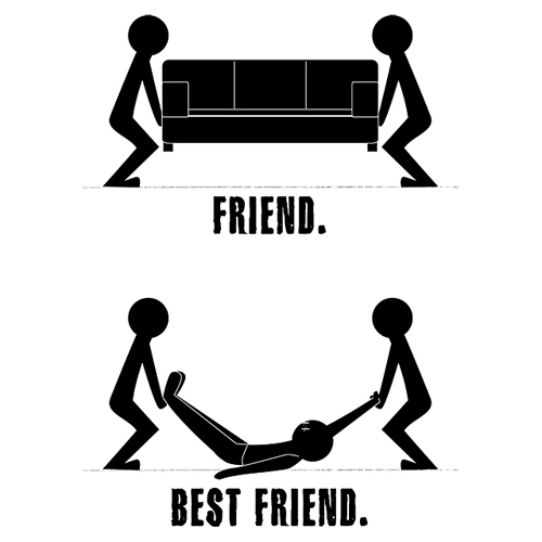 Friend vs Best Friend - There's friend and there's best friend.