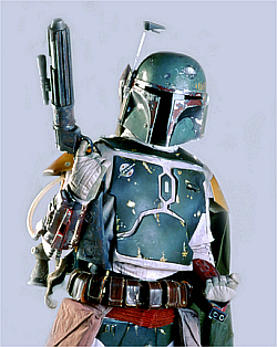 Boba Fett - One of the charecters in the Star War movies.