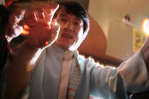 Jackie Chan Live - I love this photo of Jackie Chan. It is a nice shot I took on one of his movie premieres.