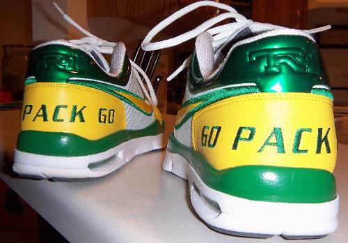 Cool shoes - Green Bay Packers sneakers!