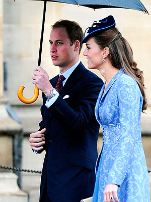 The Duke and Duchess - Prince William and his bride Catherine,the Duchess of Cambridge.