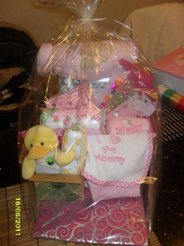 Babygirl Gift Basket - Here is a gift basket I created tell me what you think please :)