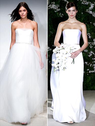 Strapless gowns - Two straples wedding gowns which i like.