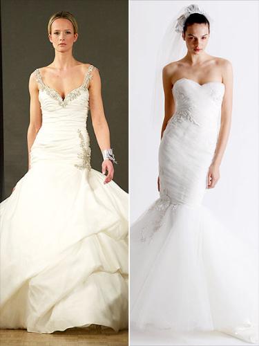 gowns - Some fashion experts believe Kim KArdashian will walk down the aisle in one of these dresses! I like both!