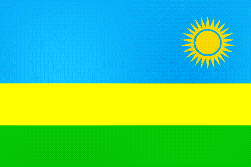 Flag - Rwanda The Beauty of Africa