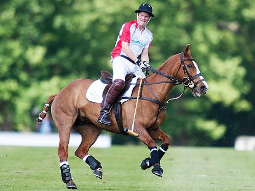 Prince Harry - Prince Harry playes polo and deos his brother William. Their dad played polo,too.