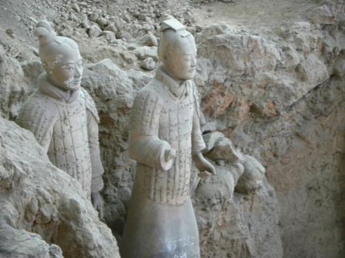 Terracotta soldiers - They were frist discovered by farmers in 1974. It is amazing an emperor had this 'army' buildt for the afterlife!