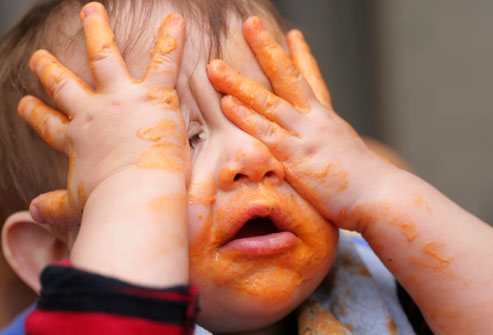 no more mashed carrots! - did your mother forced you to eat your mashed carrots when you were a baby?