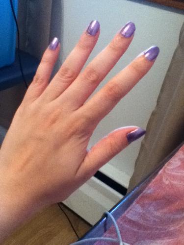 My nails in purple - Pretty sexy purple nails, don't you think so?