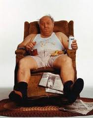 letting go and being a slob - couch potato slob