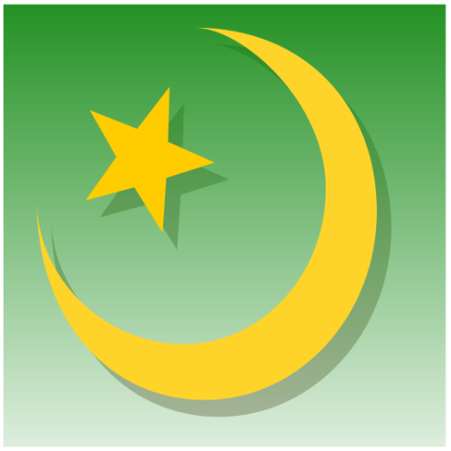 Islam - Islamic Symbol in green.