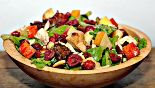 Chicken salad - Healthy chicken salad with almonds