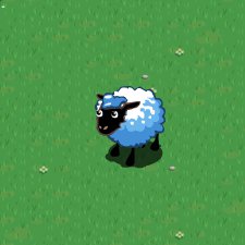 Sheep - A sheep from the Facebook game 'FArmville'. Love the game!