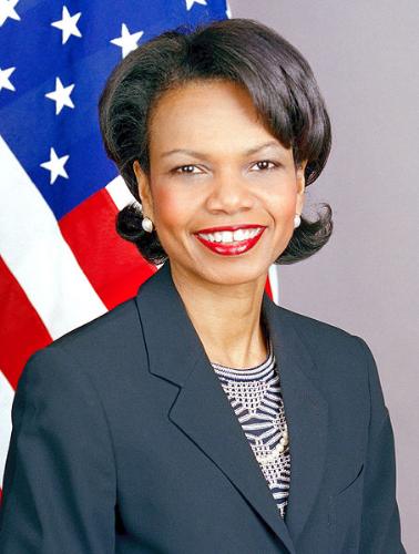 Condolezza Rice - Former secertary of state under President George W. Bush.