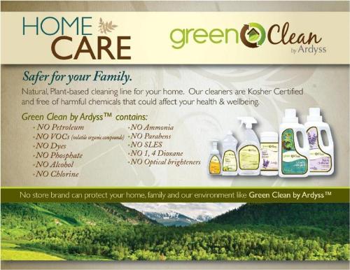 Ardyss 'Go Green' - House Hold Cleaning Product.....'100% Plant Base'