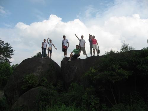 standing on the top of the mountain - we standing on the top of the mountain,a happy day again with my friends