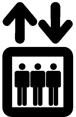 elevator - elevator sign