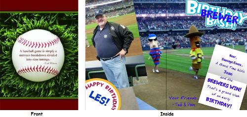 brewers - Card I made for a diehard Brewers fan