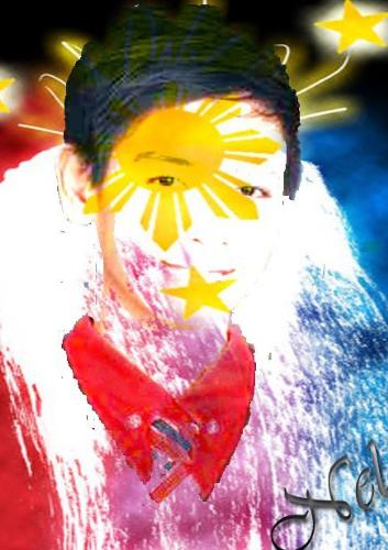 My profile Picture - This Picture was made by Arnel Mangahas by using Adobe Photoshop cs5 as for the celebration of the Independence day.