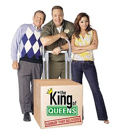 King of Queens - It starred Kevine James as Doug. His wife Carrie was played by Leah Remi and Carrie's dad was played by Jerry Stiller.