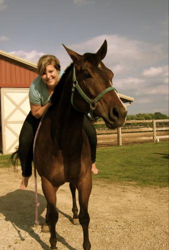 Megan and River - This is my friend Megan on her QH gelding River. River is a sweetheart!