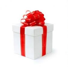 gift - box with yellow ribbon