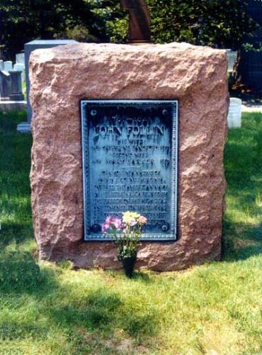 John Follin - John Follin's grave stone.