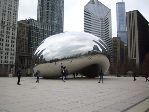 The Bean - The Bean is local in Chicago. It looks like a bean but I don't know what it is made of!