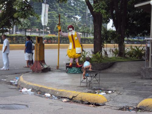 Over Population problem or Responsible Parenthood? - This was taken during one morning in the streets of Cebu City, Philippines.