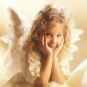 Happiness of Freedom - An angelic beauty enjoying free thinking.