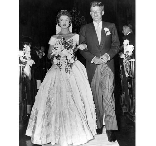 A Kennedy Wedding - This is a wedding photo from John Kennedy and Jackie Kennedy's wedding.