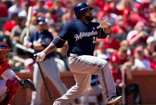Prince Fielder - Prince hitting a home run for the Brewers! He hit one tonight in the All-Star Game!