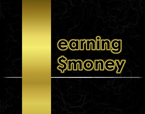 Elegant Earning - Earning with elegance. Created from scratch with gimp.