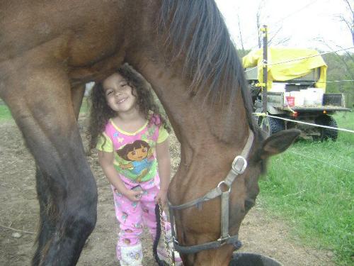 So sweet! - A girl and her horse! AWW!