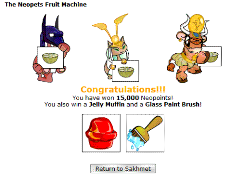 neopets.com - I won HUGE today! Awesome!! I've never won this big before...