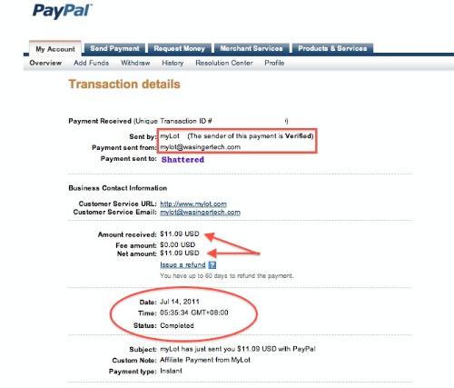 July Payout - Payment Proof