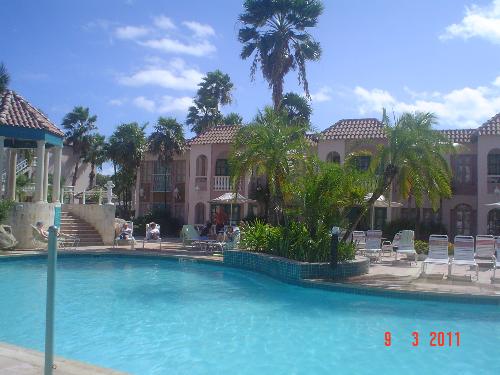 The pool at a Resort in Aruba. - This is one of the pools at the Rsort where I was. There was also a Jacuzzi.